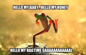 singing frog from cartoons