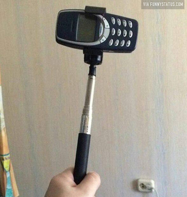 Selfie stick turned into Thor's hammer - Funny Status